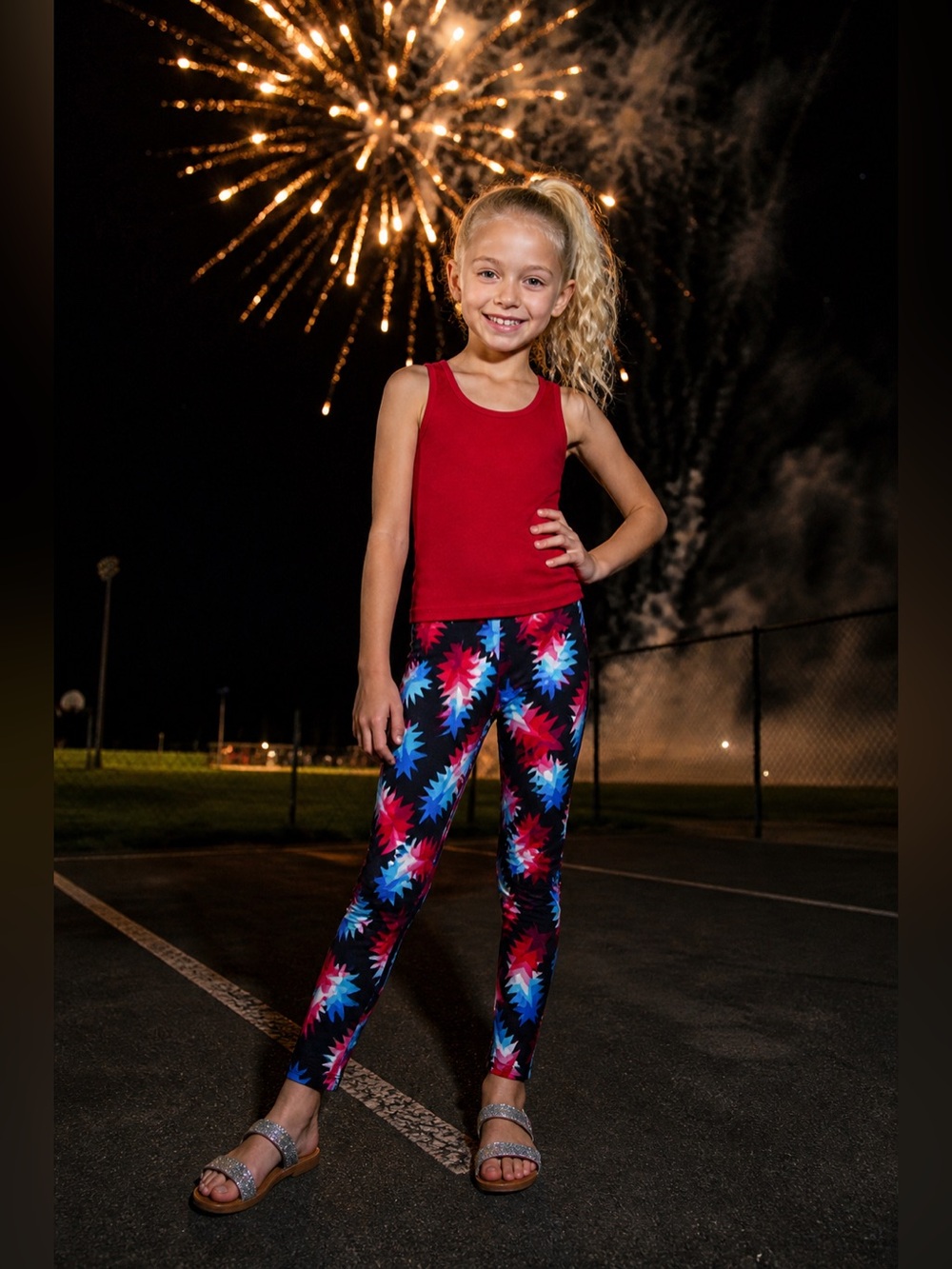 LulaRoe Patterned Leggings • kids size small/medium • NWOT